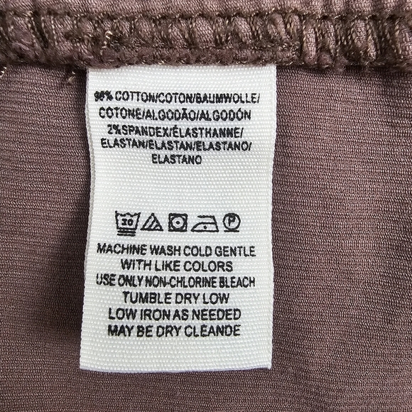 Free People We The Free Joanie Corduroy Button Front Mini Skirt Brown Size 26 - Picture 10 of 11